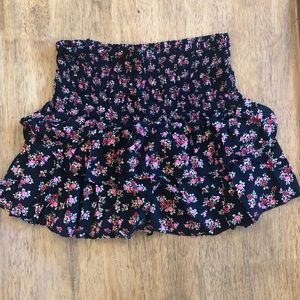 Forever21 Floral Tiered Skirt